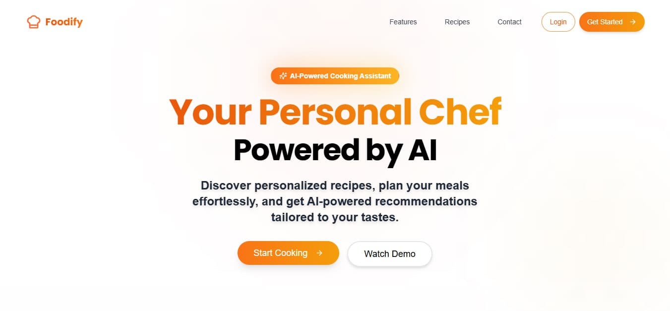 Foodify – AI-Powered Culinary Assistant