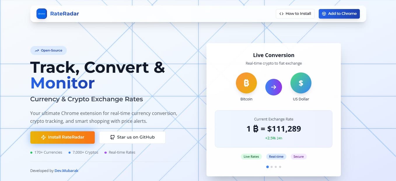 RateRadar - Chrome Extension